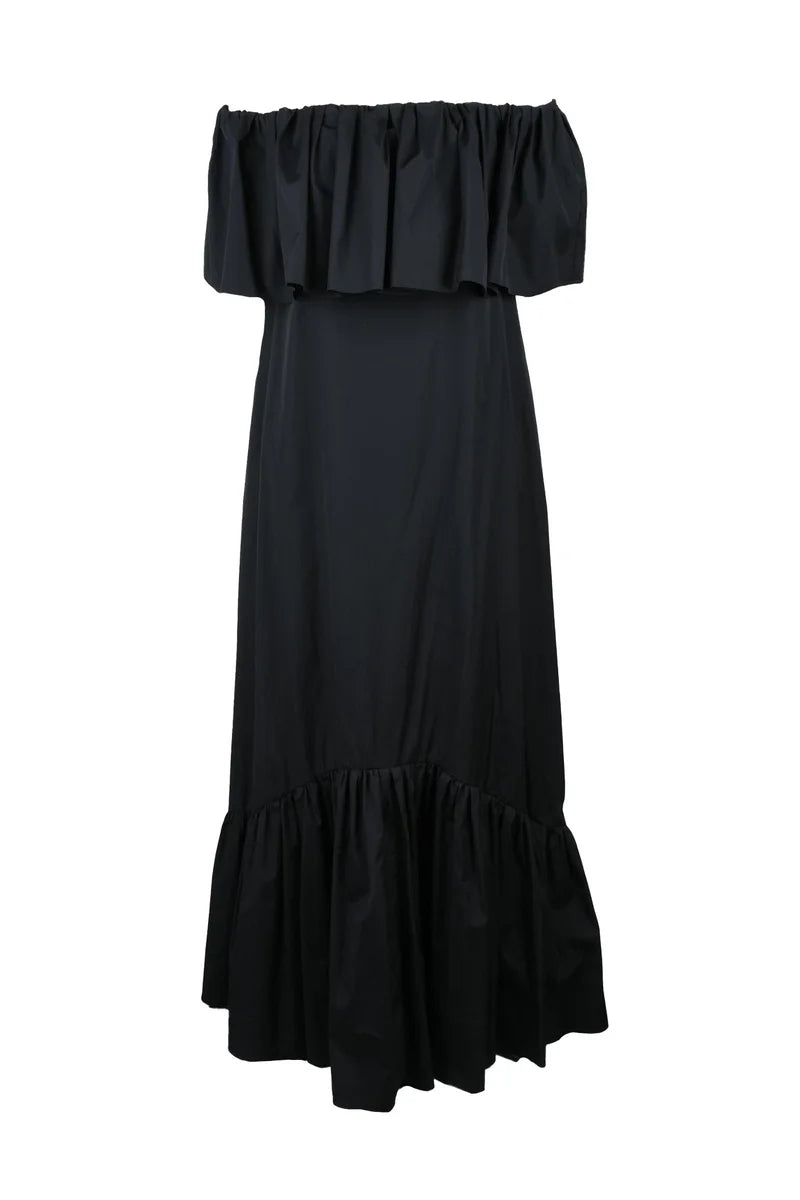 Petali Long Dress - Black