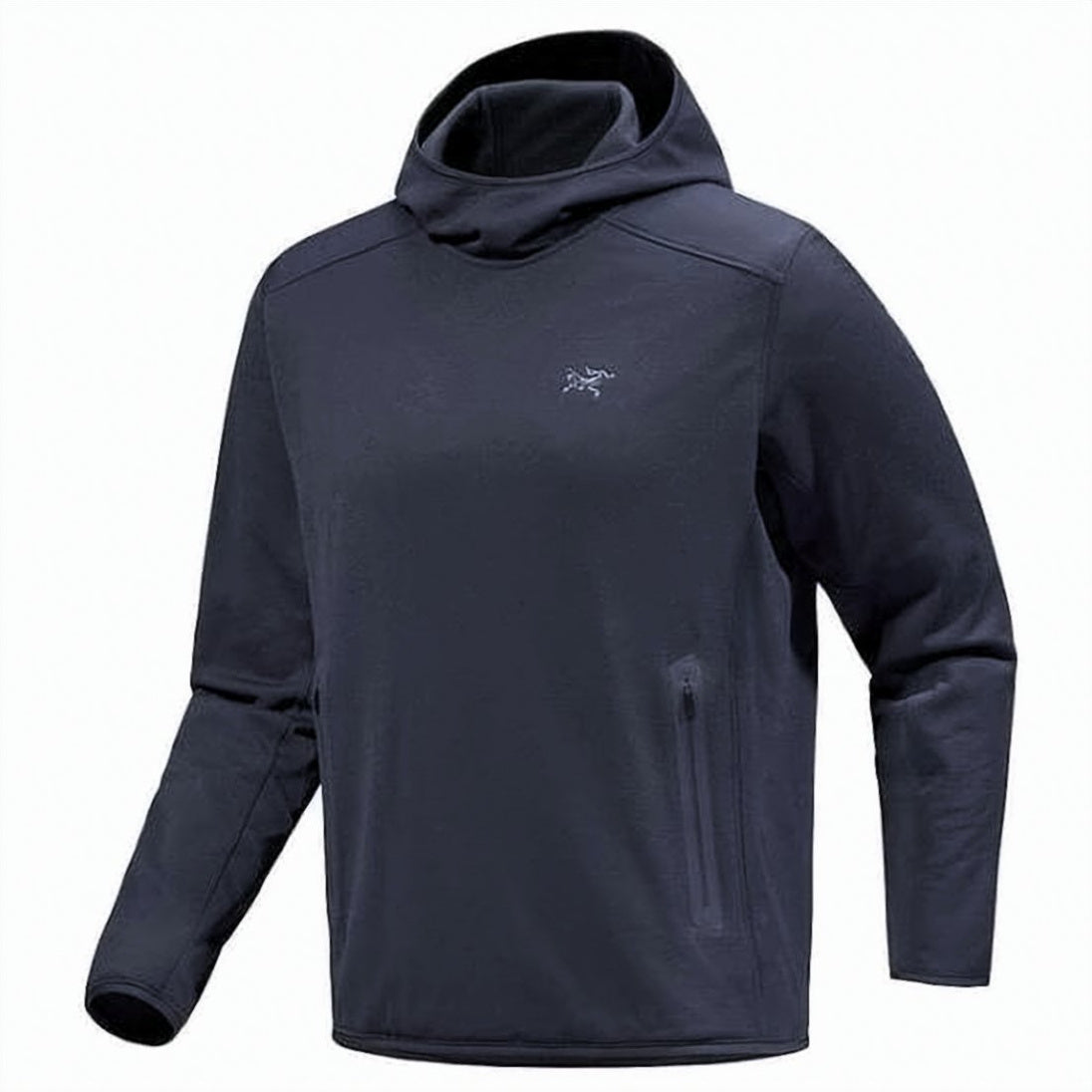 Blue Jacket with Integrated Hood