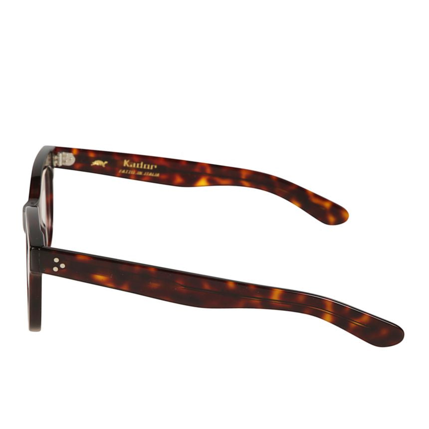 Heritage Tortoiseshell Rectangular Frame Eyeglasses with Metallic Accents