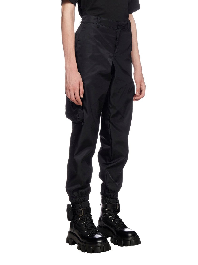 Straight Pants With Tailored Fit And Cargo Pockets