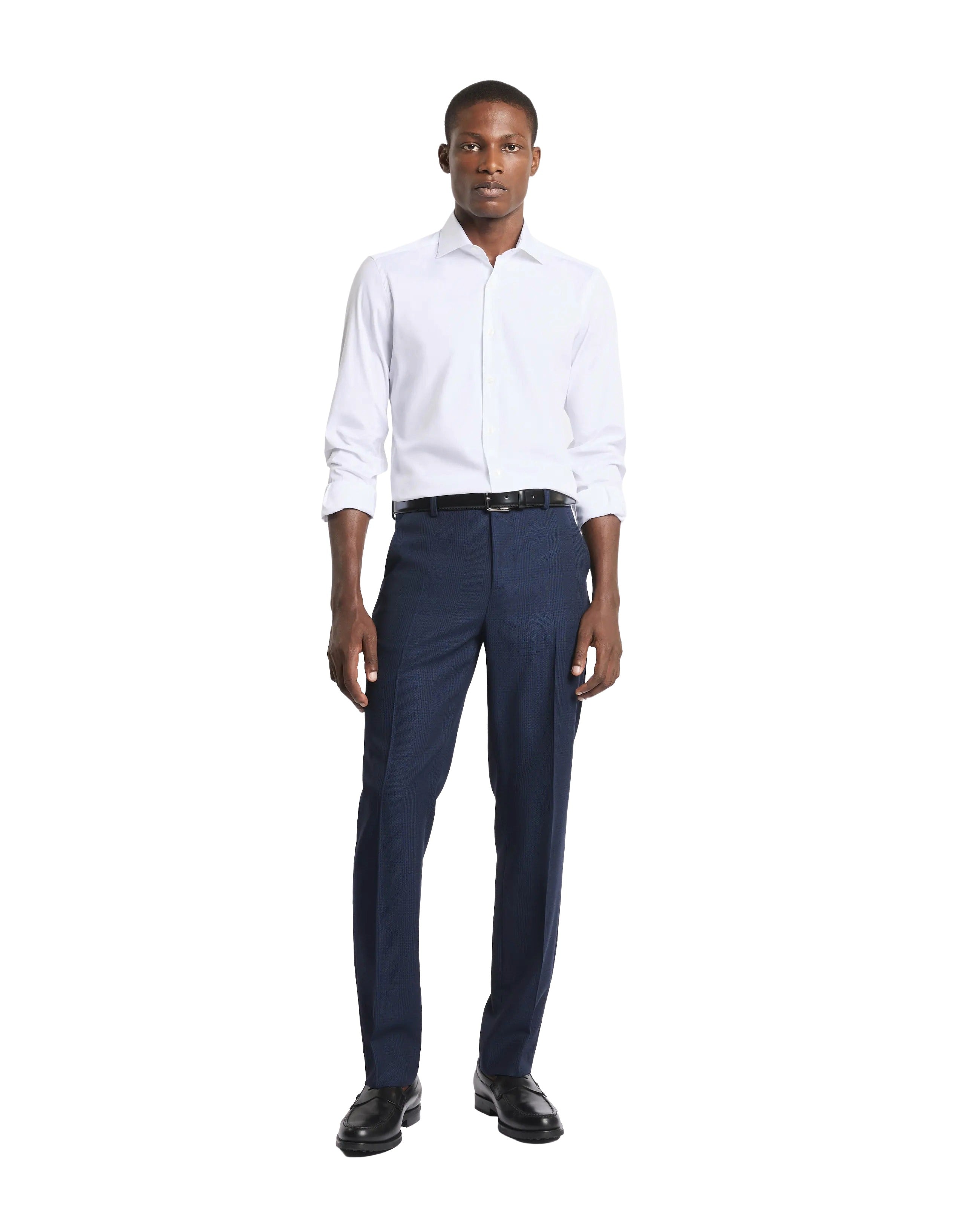 French Collar Stretch Shirt with Modern Fit