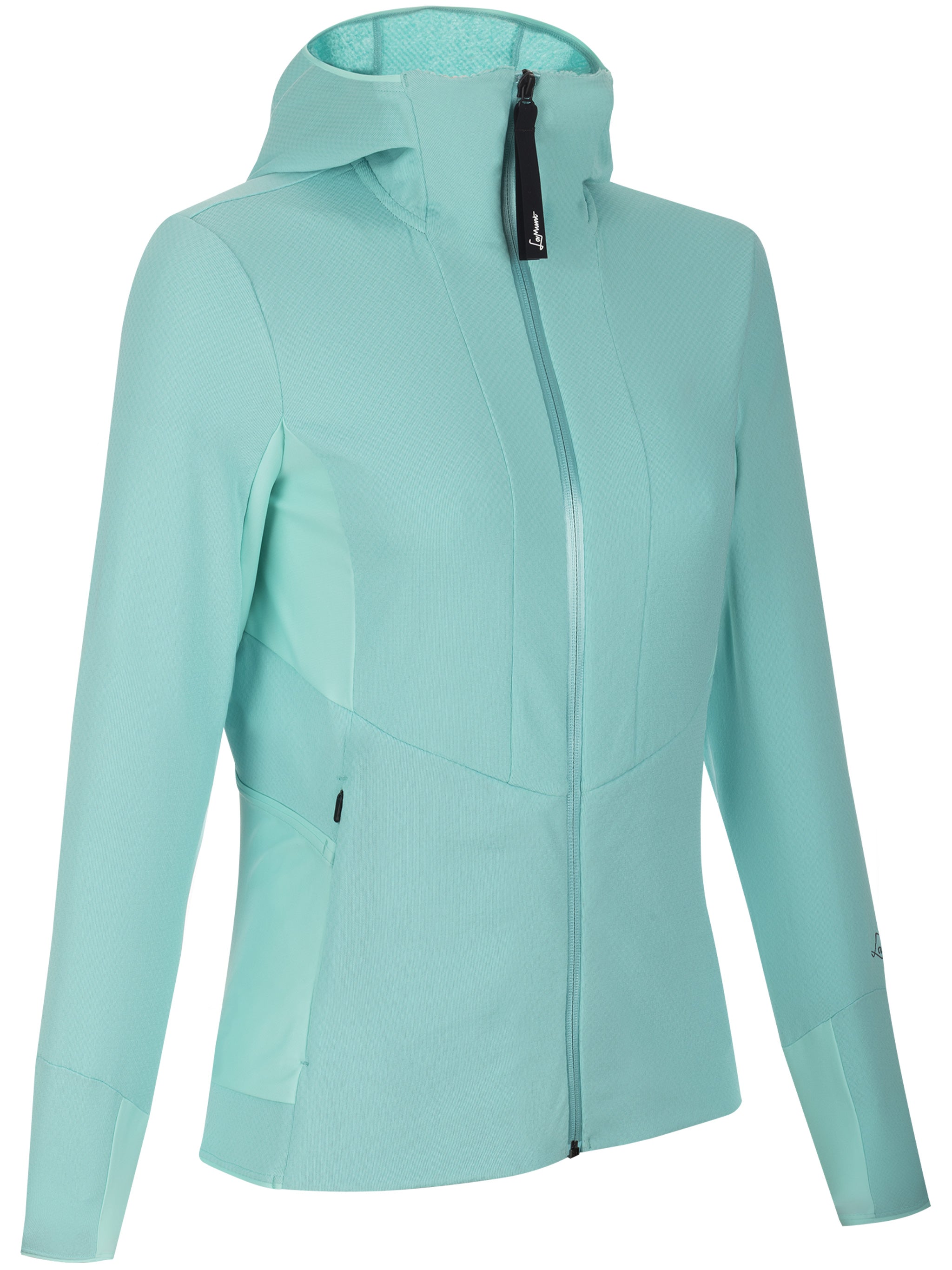 Green Violet Full Zip Fitted Hoodie