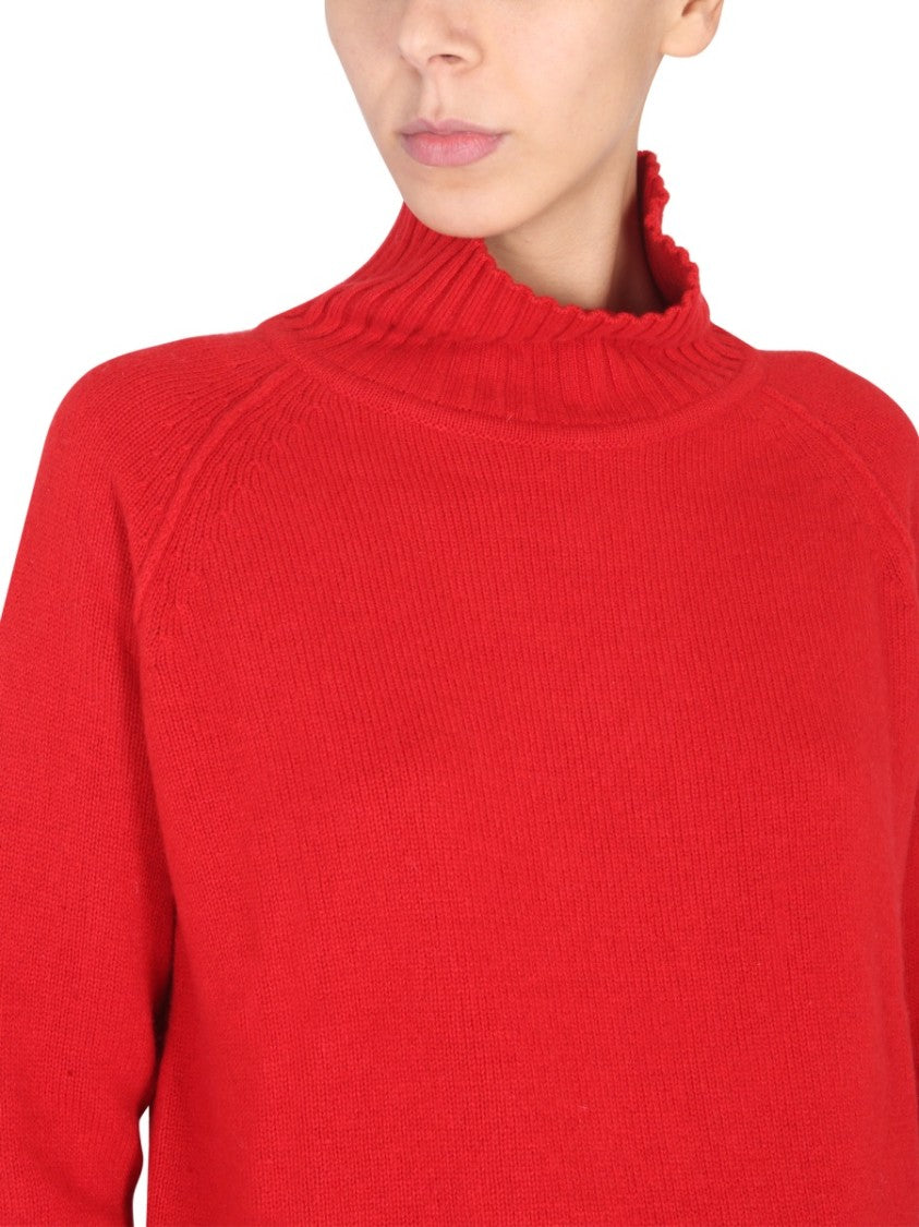 Ribbed High Neck Turtleneck Shirt