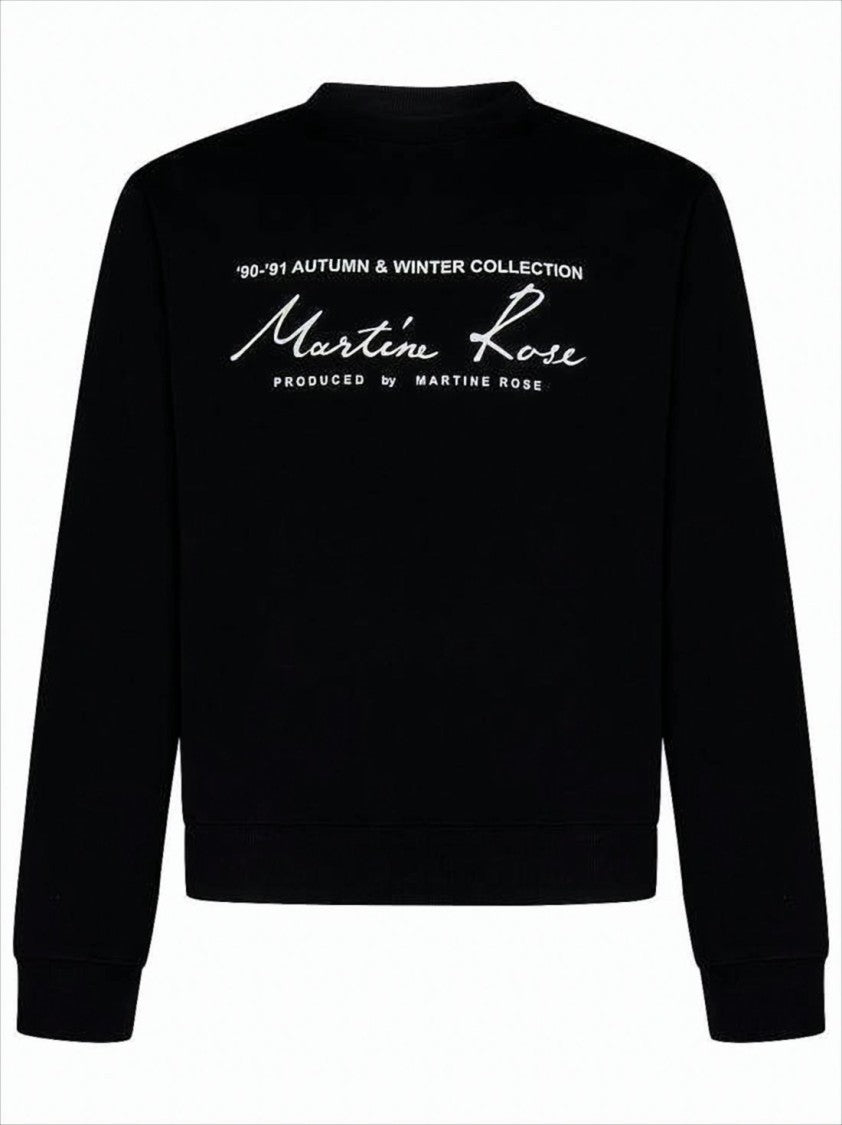 Cropped Black Long-Sleeve Tee with Vintage Text Design