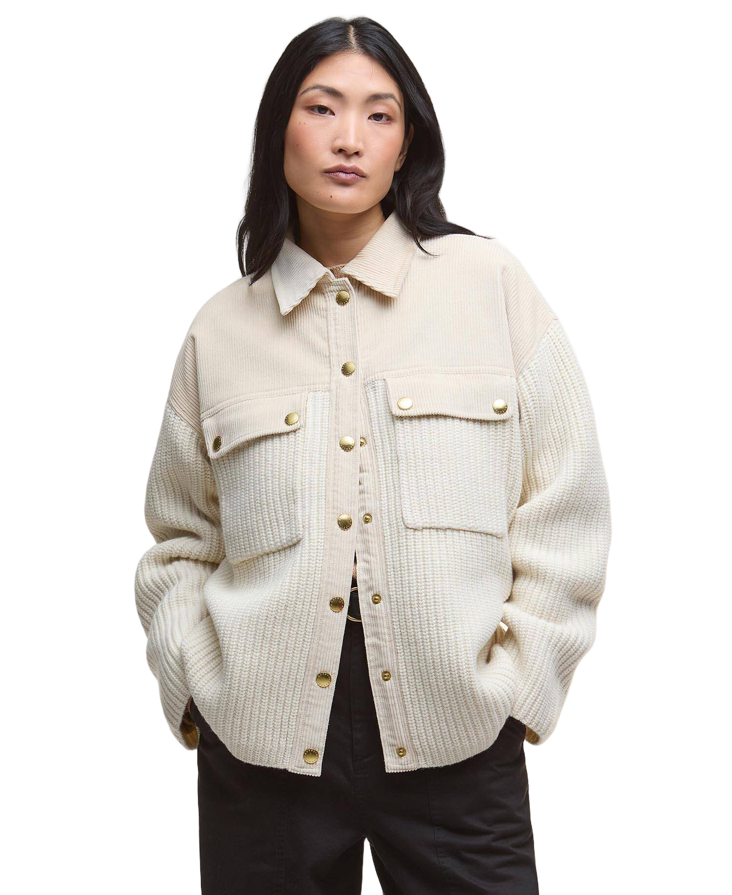 Maxine Knit Cardigan With Ribbed Textures