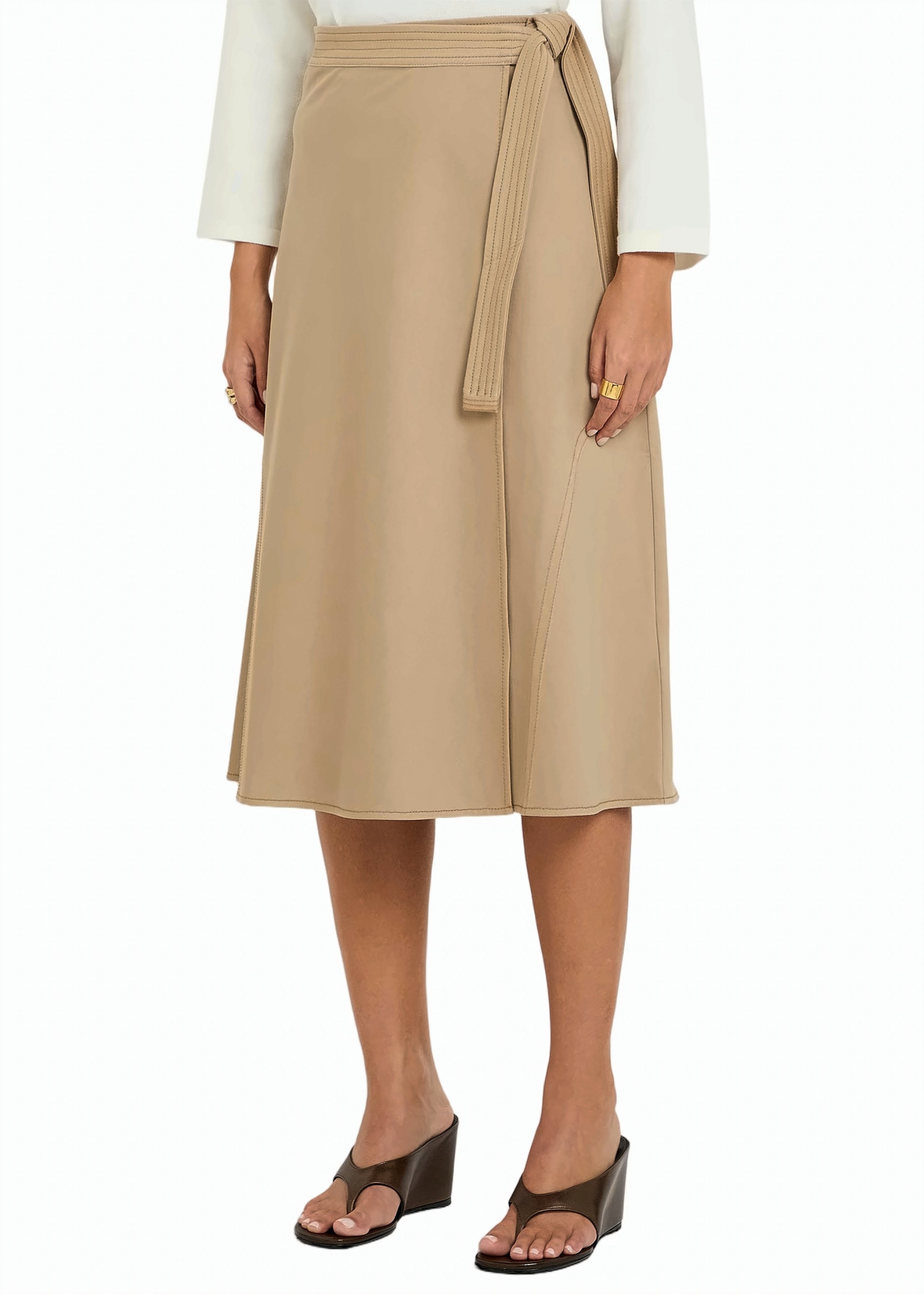 Mmlrane Flared Skirt with Elasticated Waist