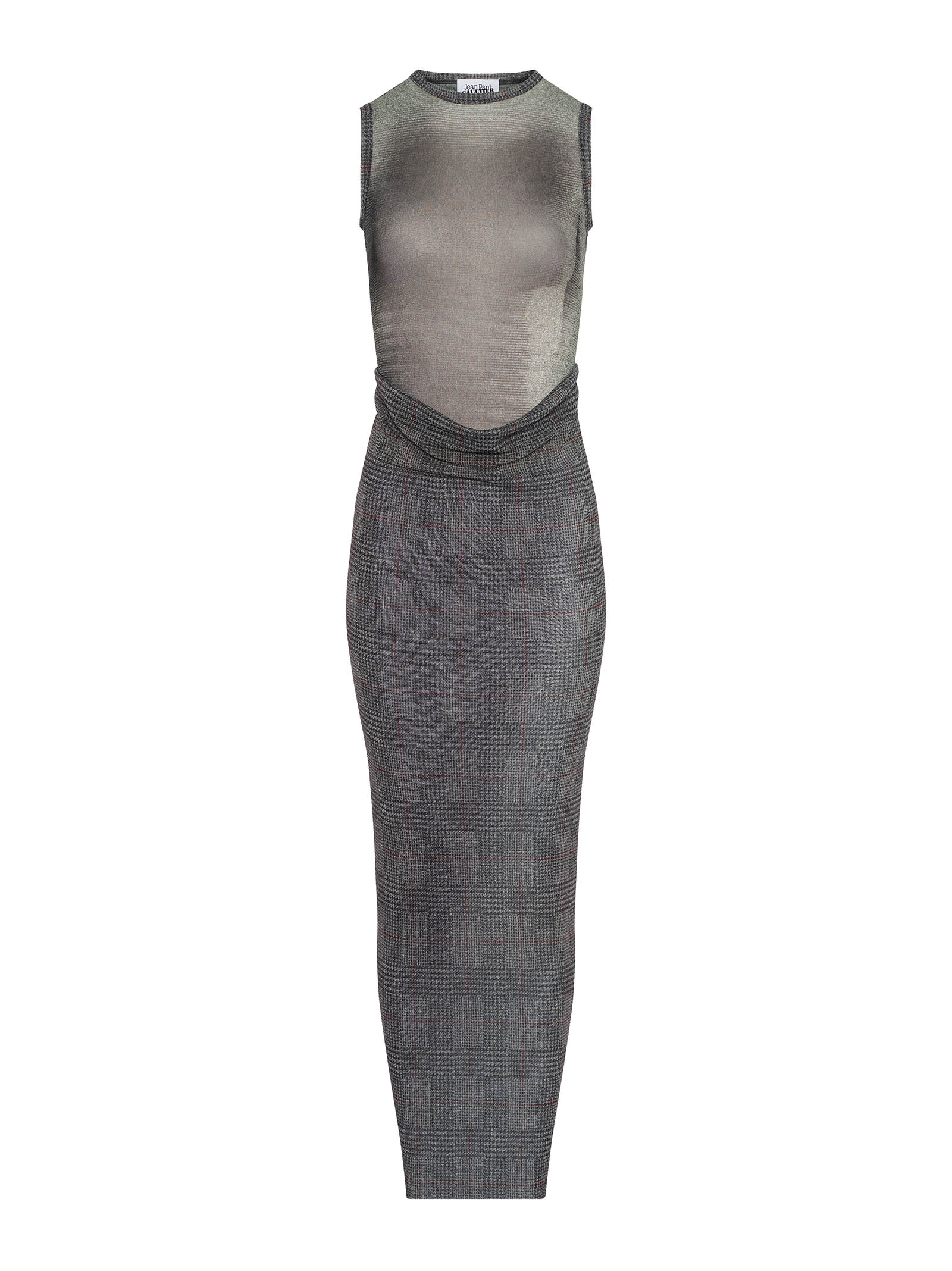 Long Grey Tulle Dress