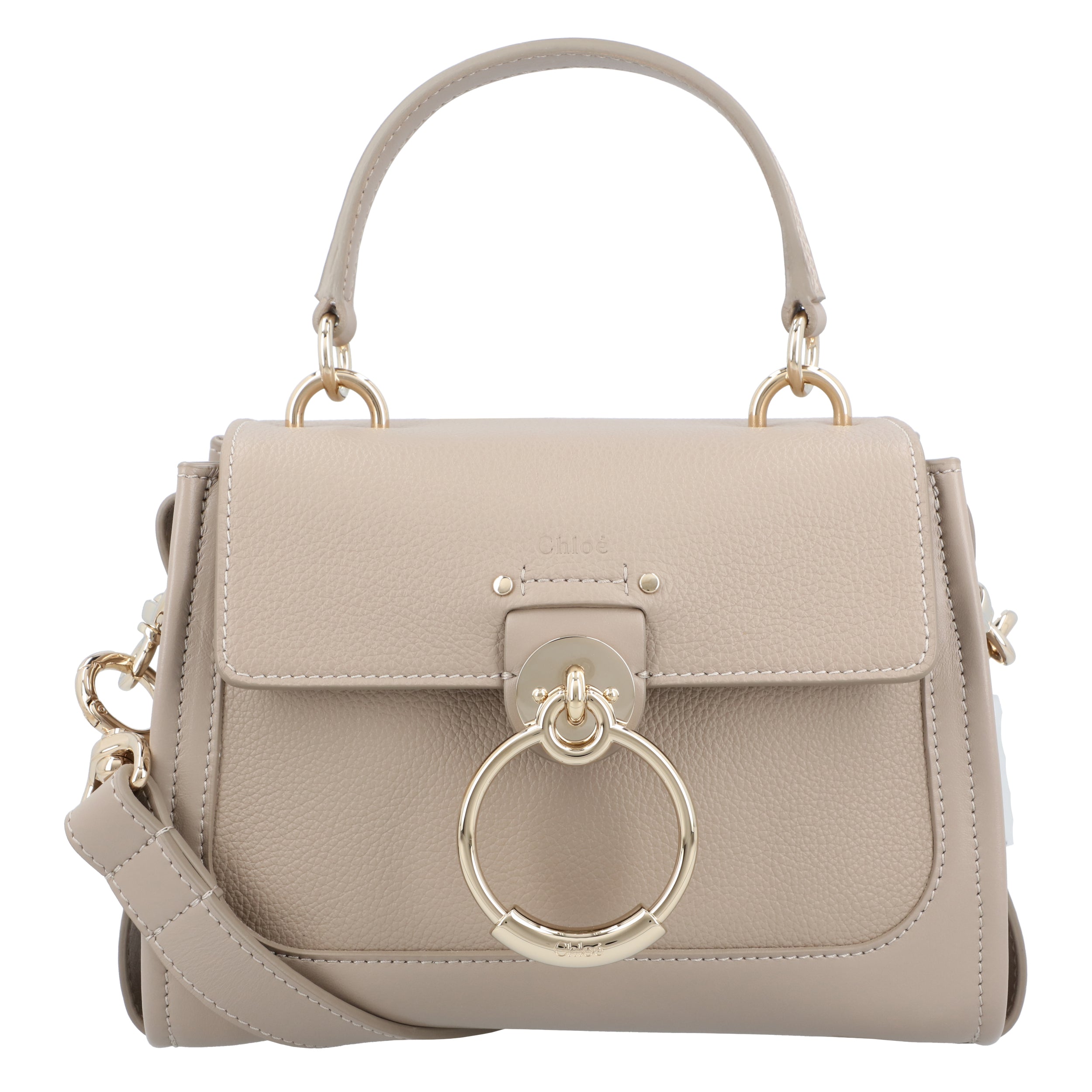 Mini Tess Day Bag In Grained & Soft Leather
