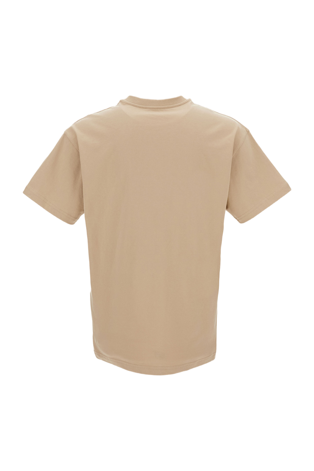 Regular Fit Cotton T-Shirt with Grosgrain Patch and Embroidered Detailing