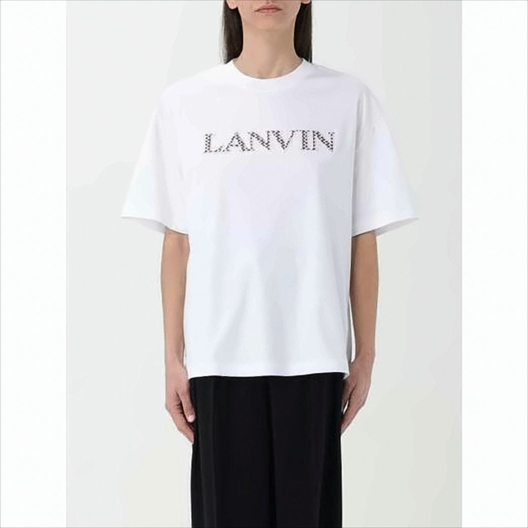 Short-Sleeve Crew Neck T-Shirt with Bold Logo Print