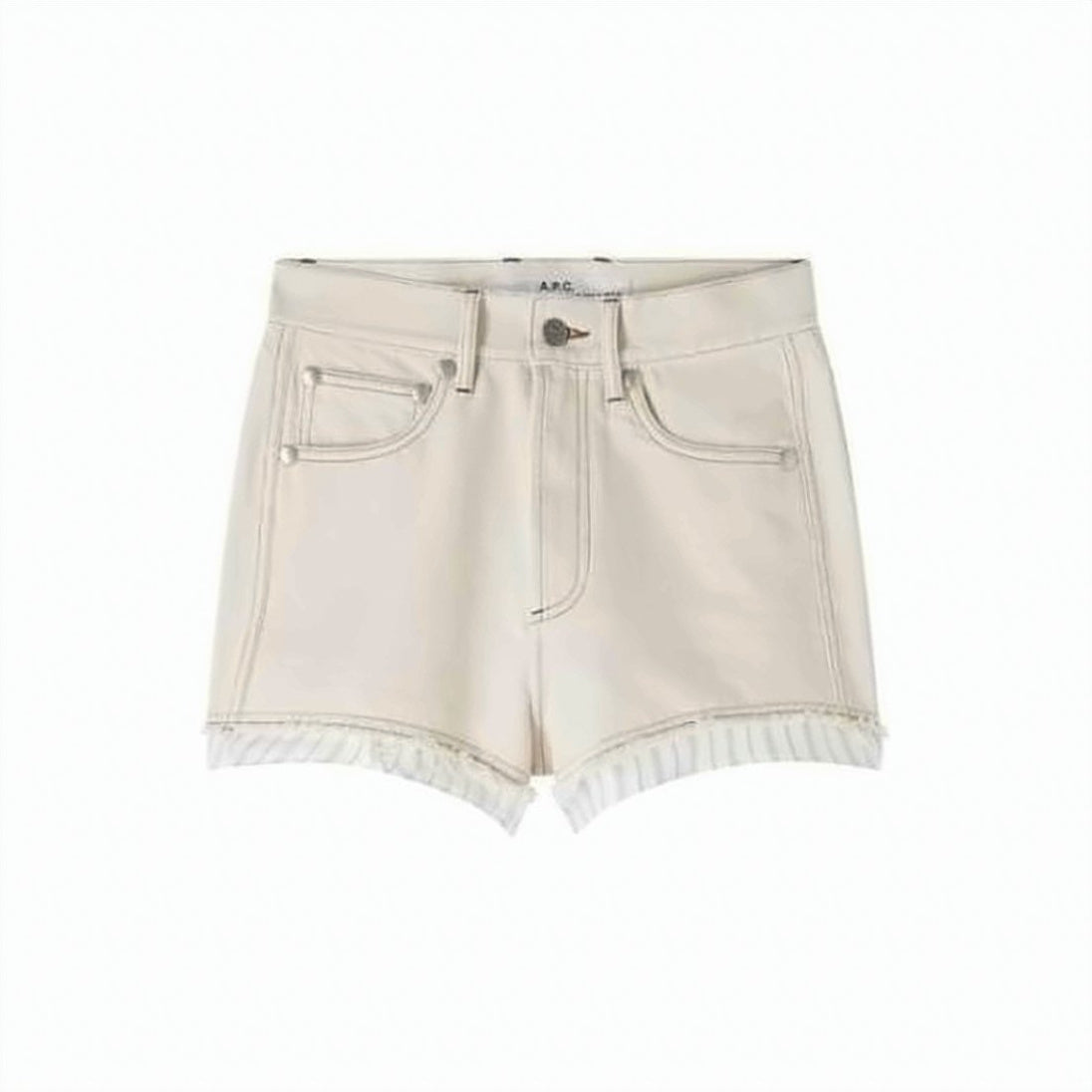 Classic Five-Pocket Neutral Cotton Shorts