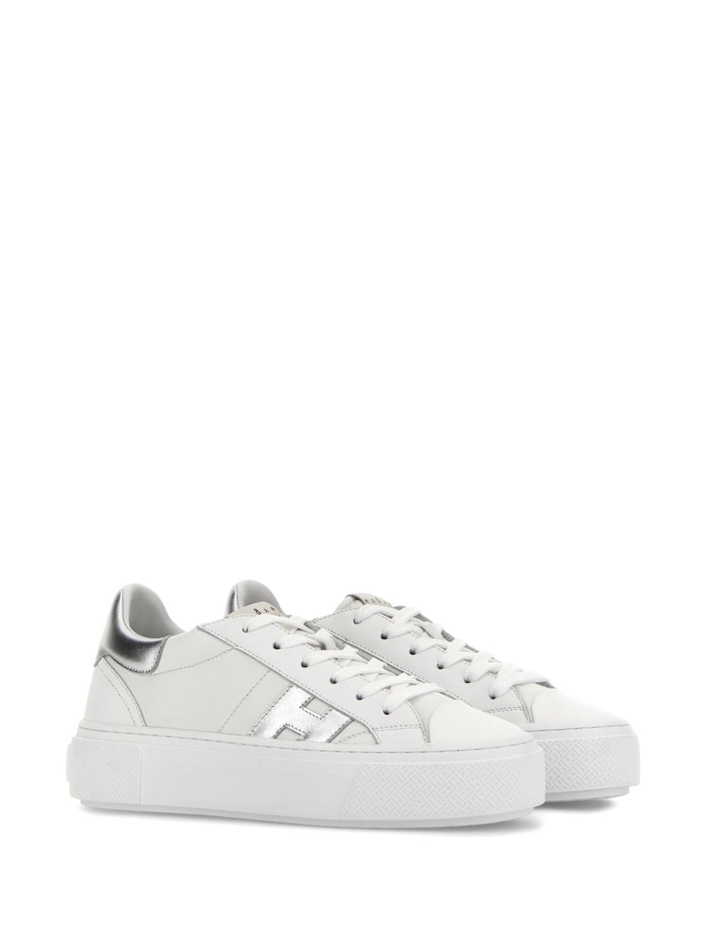 Low-Top Sneakers With Silver Accents