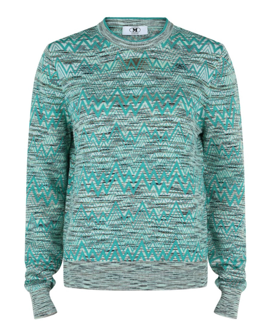 Oversized Zigzag Sweater