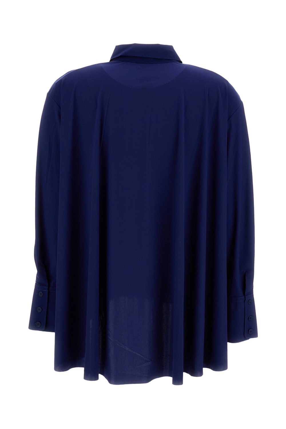 Tailored Blue Shirt With Button-Down Front