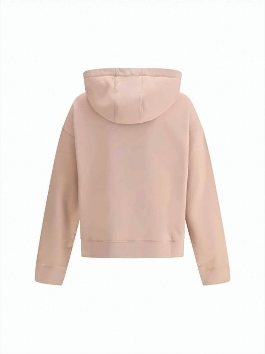 Cropped Blush Hoodie with Drawstring