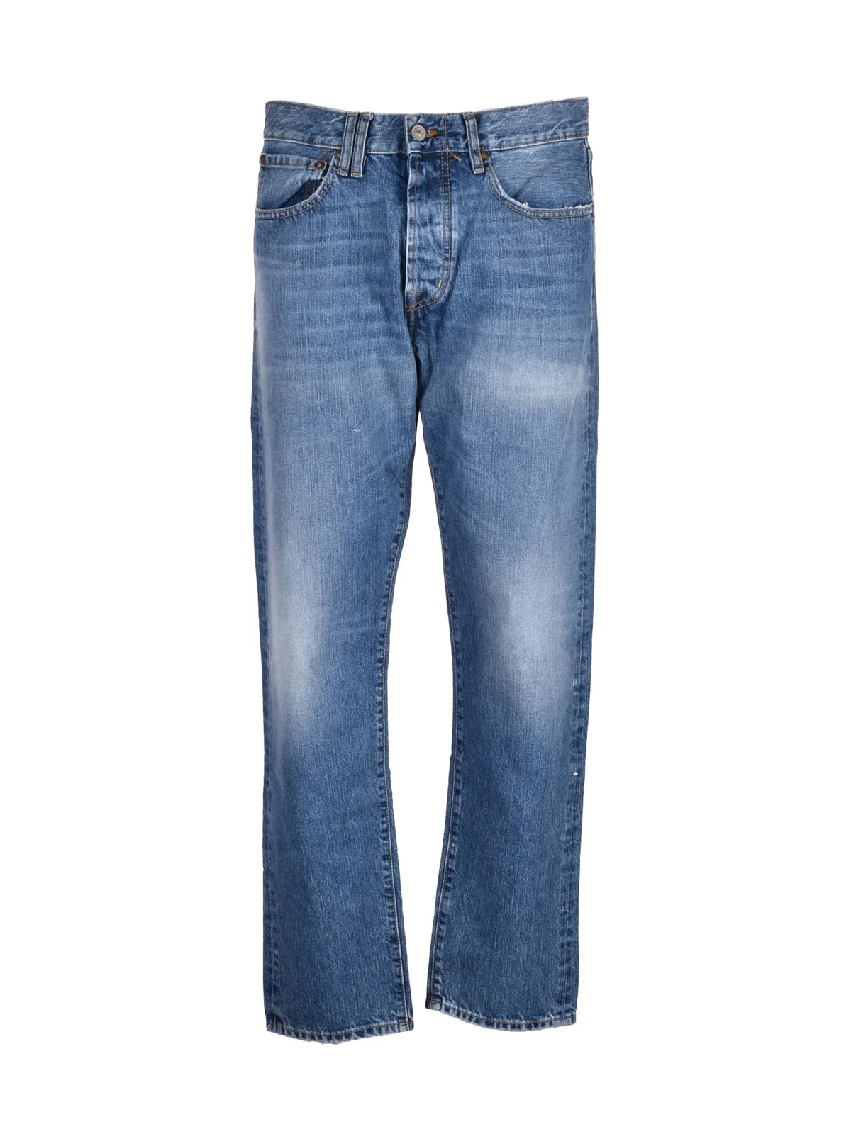 Blue Standard Cotton Jeans