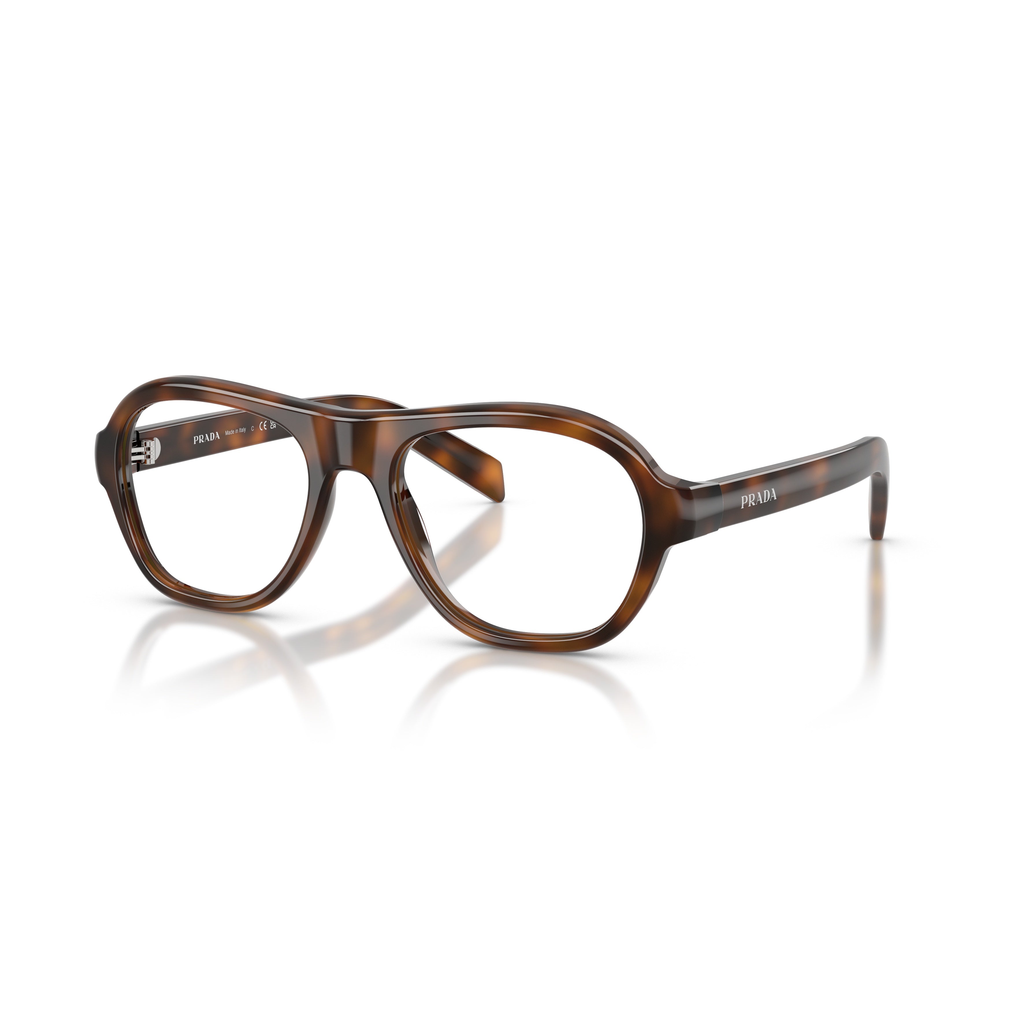 Tortoiseshell 0pr C12v Aviator Inspired Sunglasses