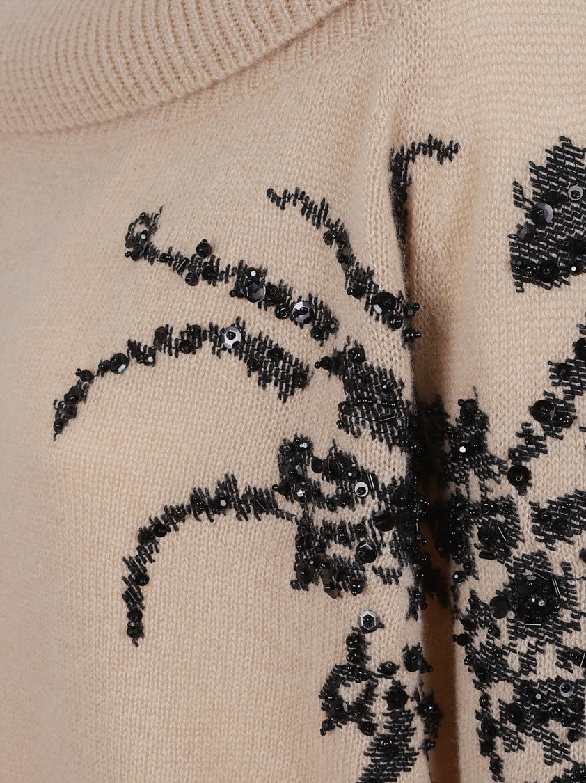 Deep Boat Neck Cashmere Sweater
