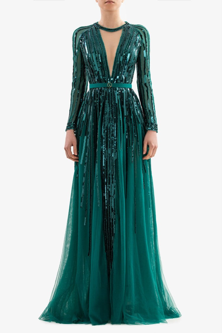 Sequin Long Dress