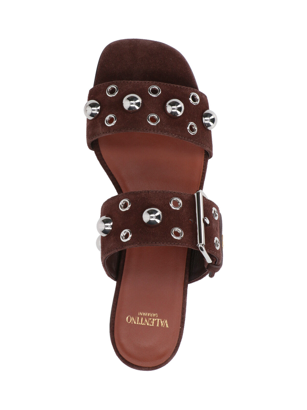 "Nellcôte" Studded Sandals – Brown