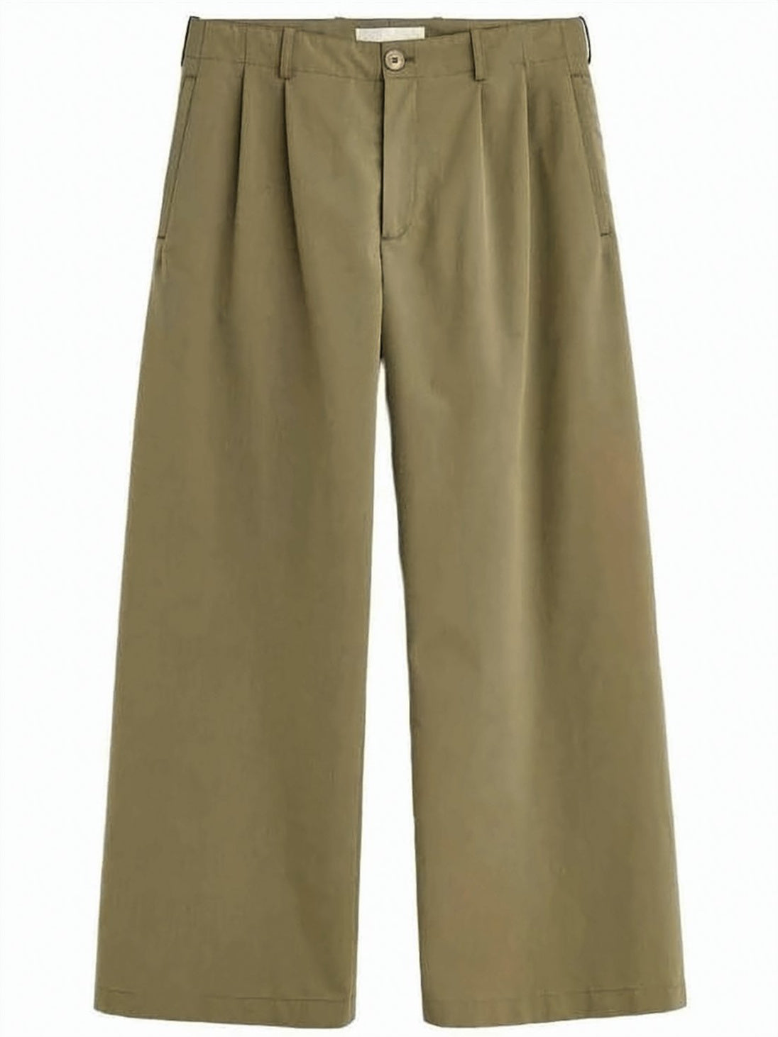 Brown Wide-Leg Pants with High Waist