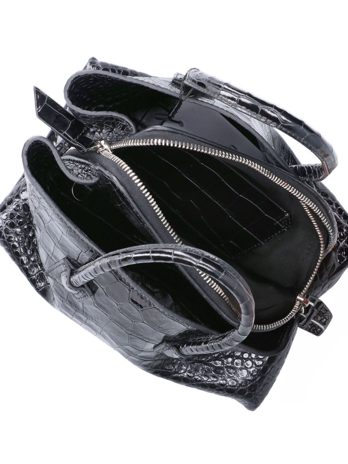 Brown La Passeggiata Crocodile Leather Bag