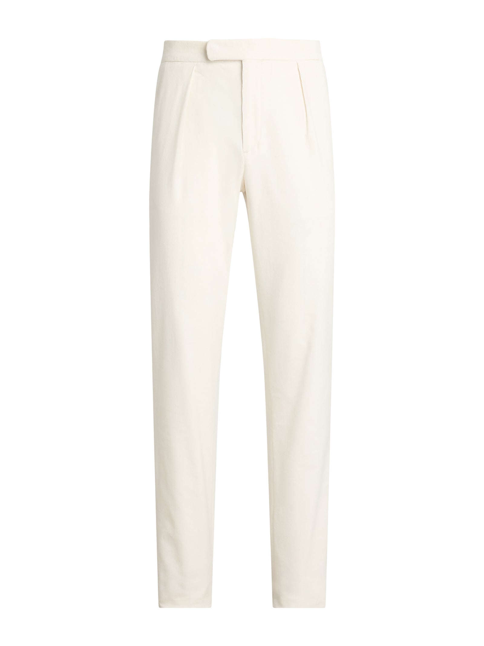 Straight-Leg Corduroy Trousers With One-Pleat Design
