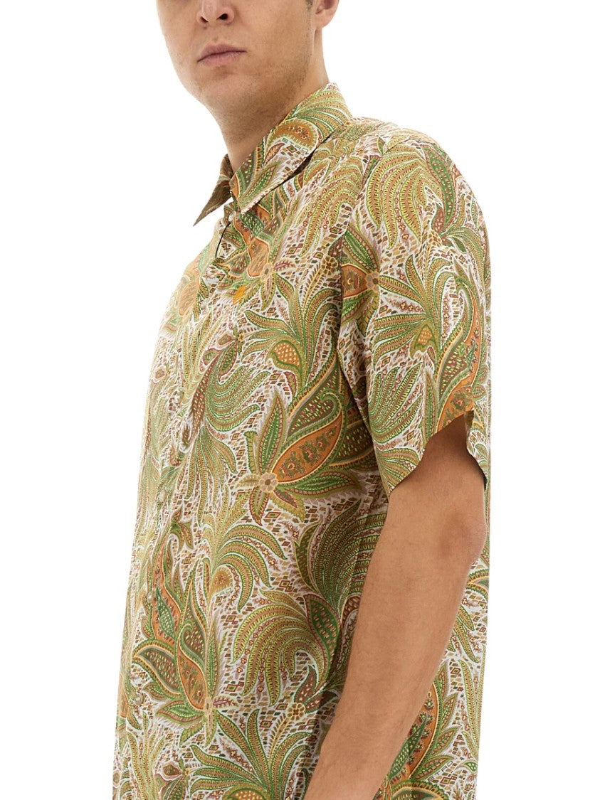 Paisley Over Shirt In Lightweight Cotton