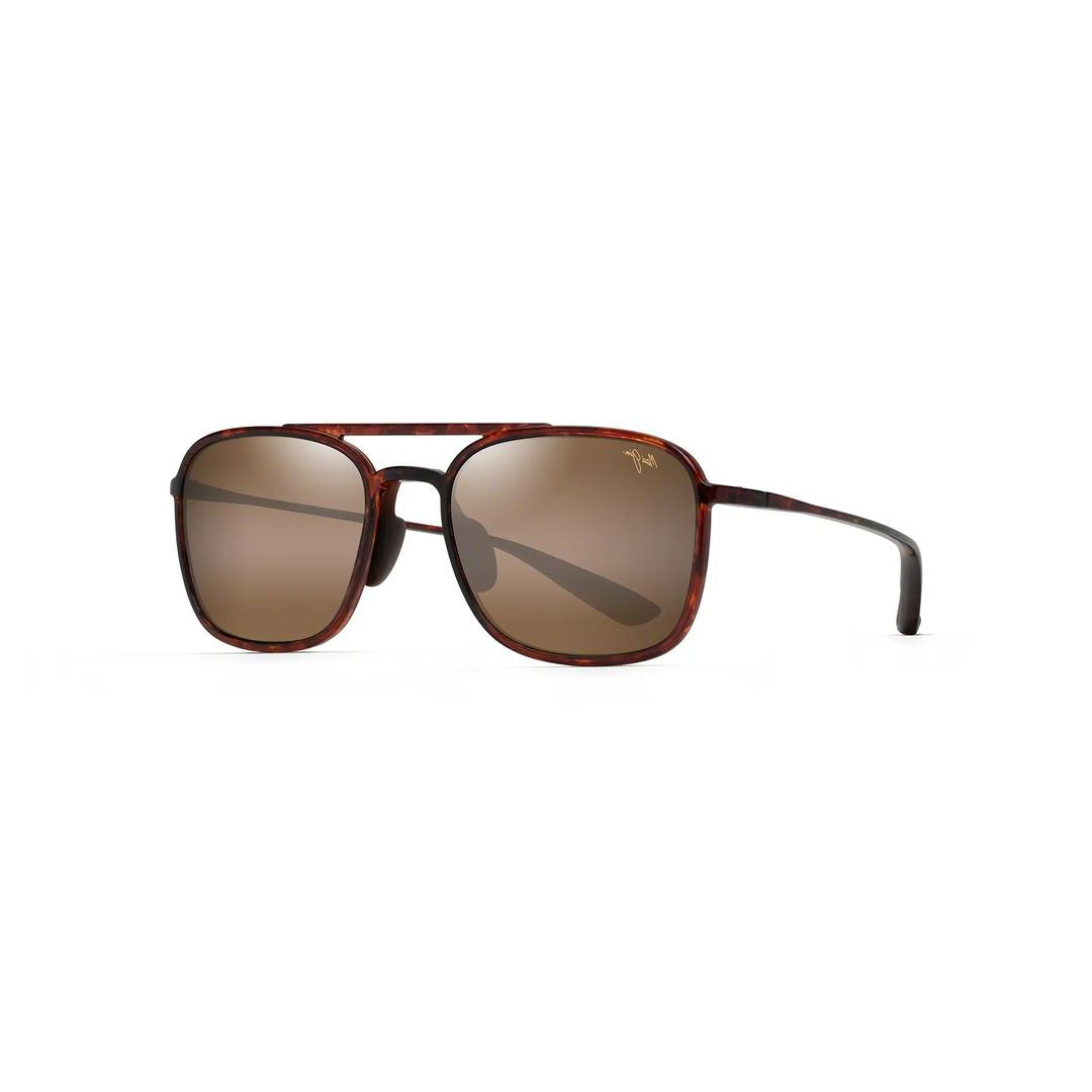 Keokea Rectangular Tortoiseshell Sunglasses with Brown-Tinted Lenses