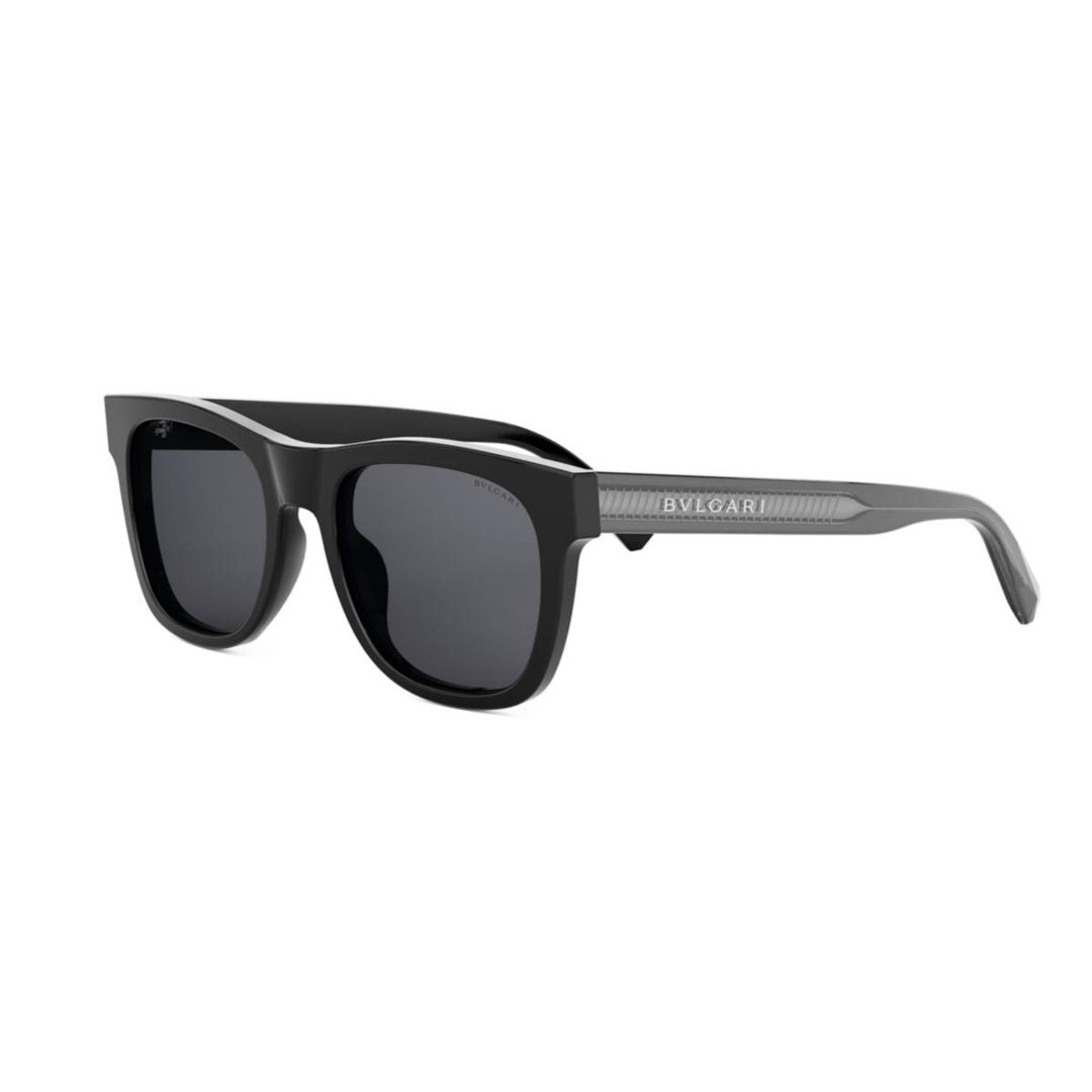 Bv40063i Matte Black Rectangular Frame Sunglasses