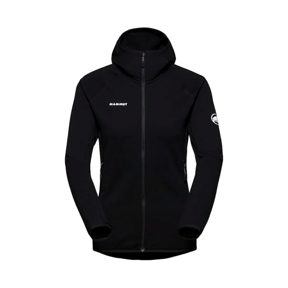 Fitted Black Jacket with Attached Hood