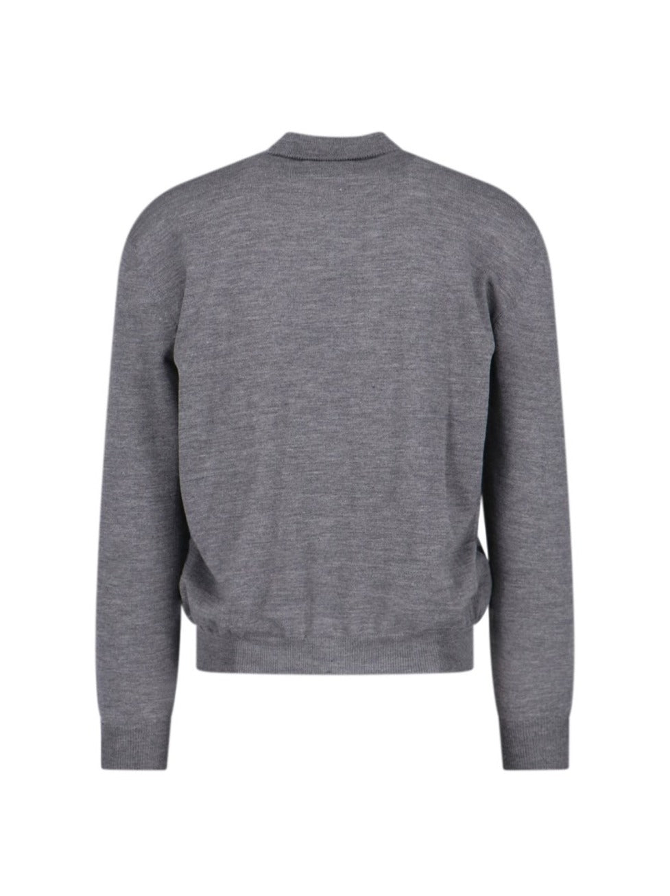 Classic Grey Sweater With Graphic Car Design