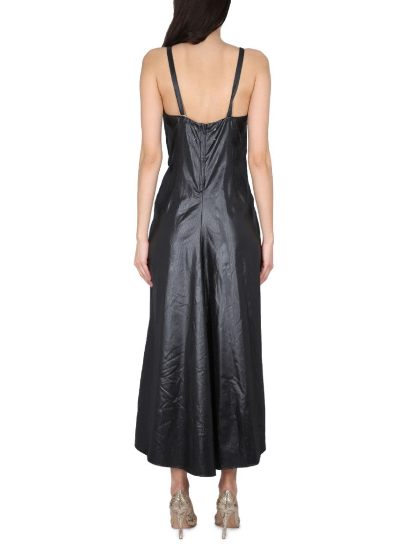 Moiré Polyester Dress