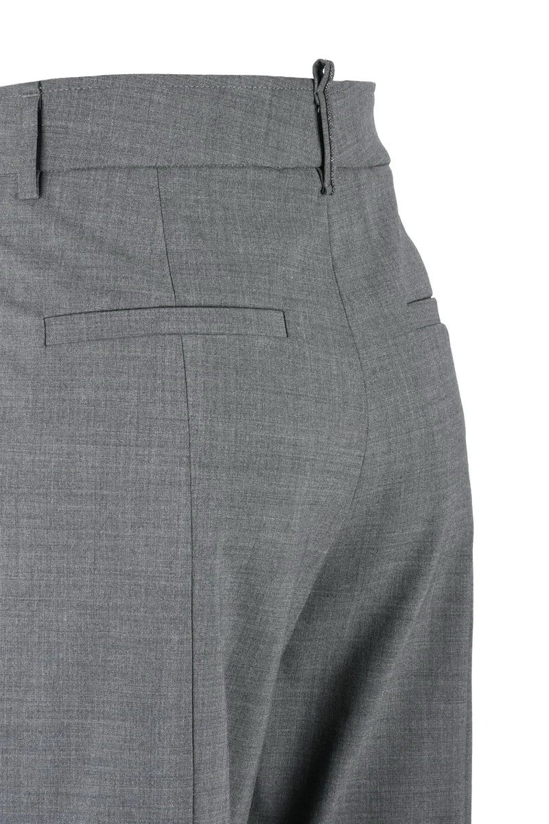Straight Trousers - Grey