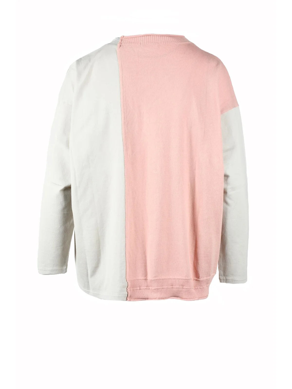 Pink/Grey Patchwork Knit