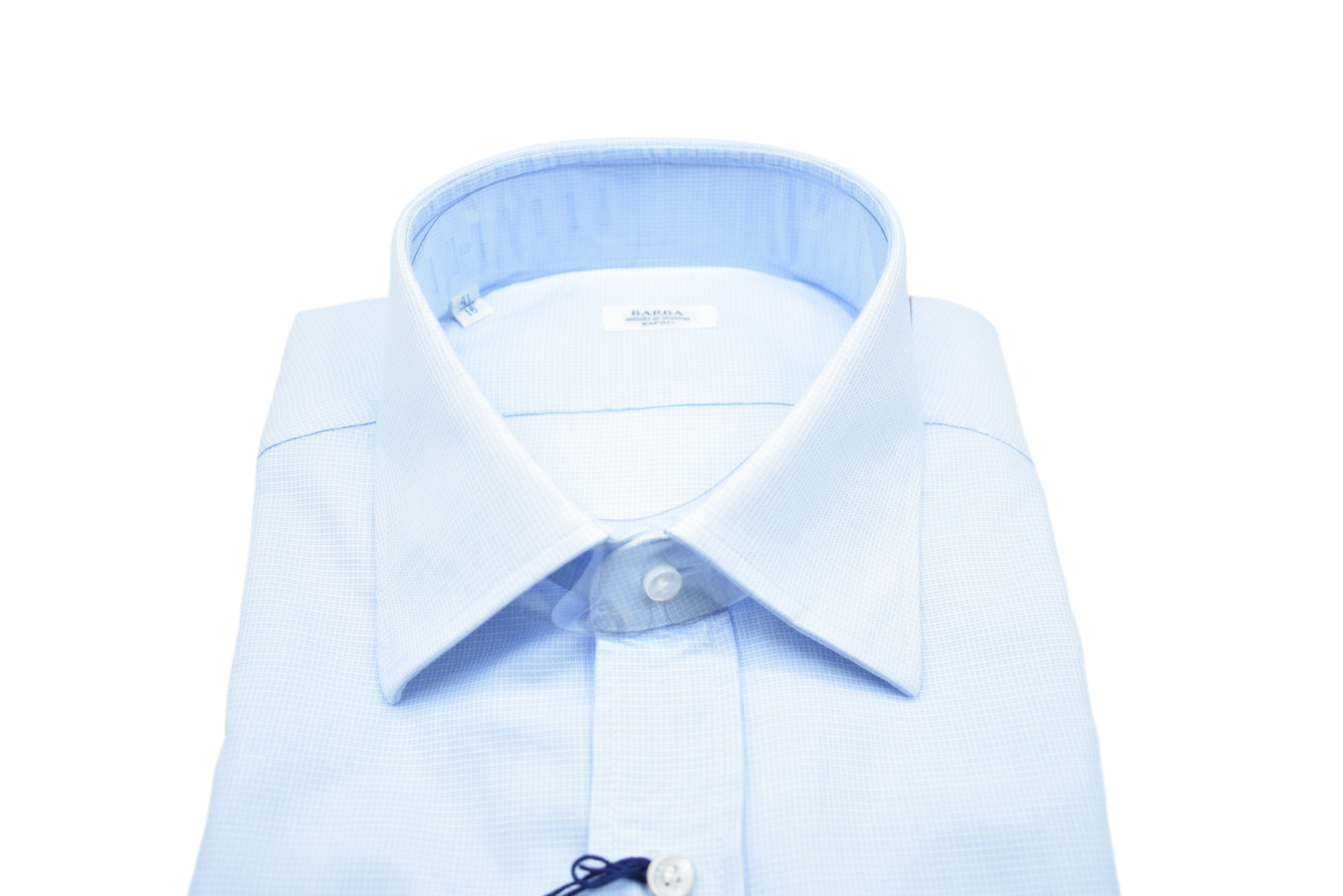 Light Blue Textured Fabric Dress Shirt