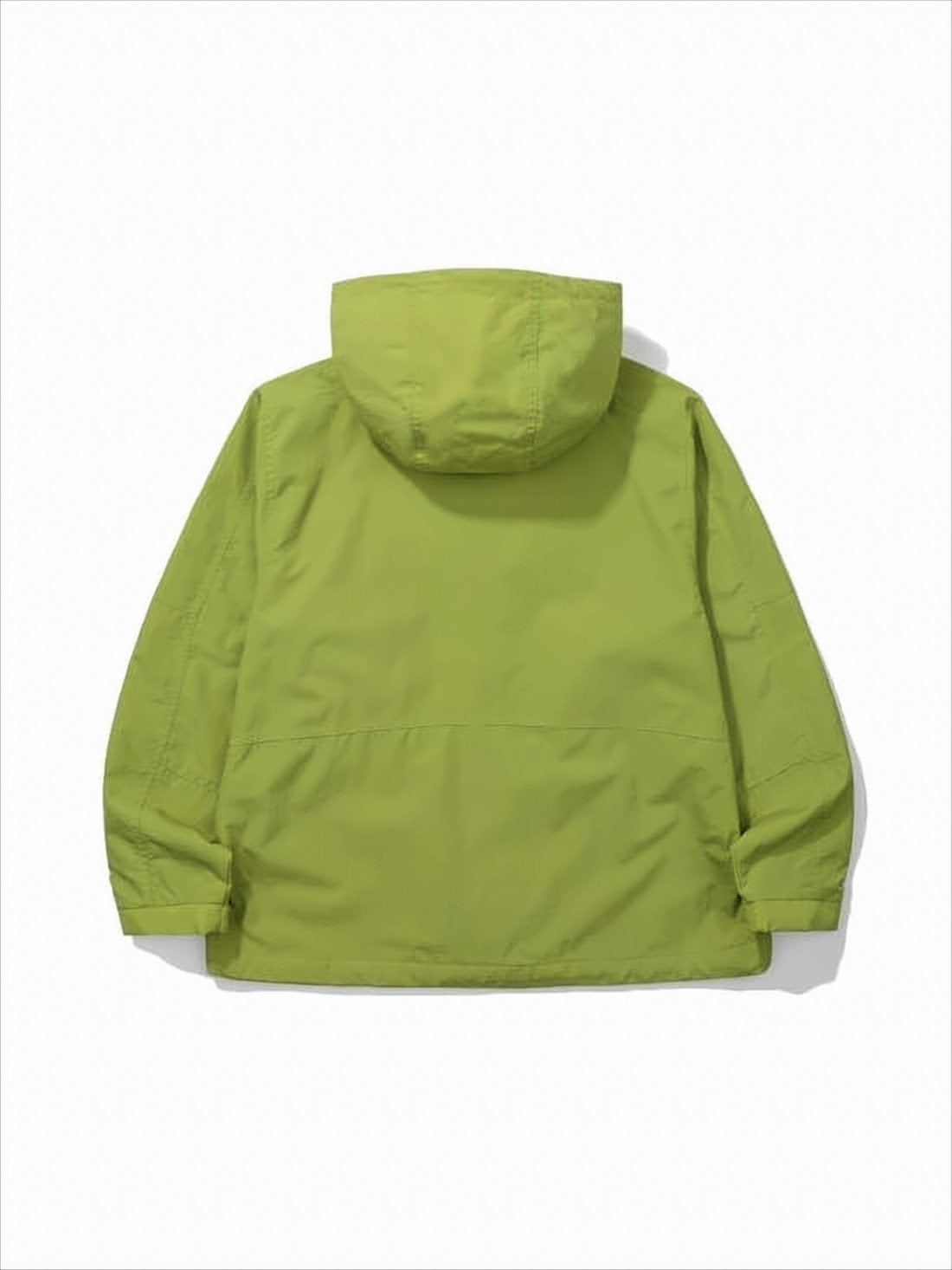 Boxy Hooded Jacket with Adjustable Drawstrings
