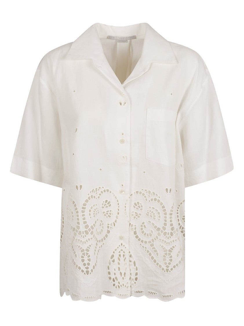 White Shirt With Cut-Out Detailing