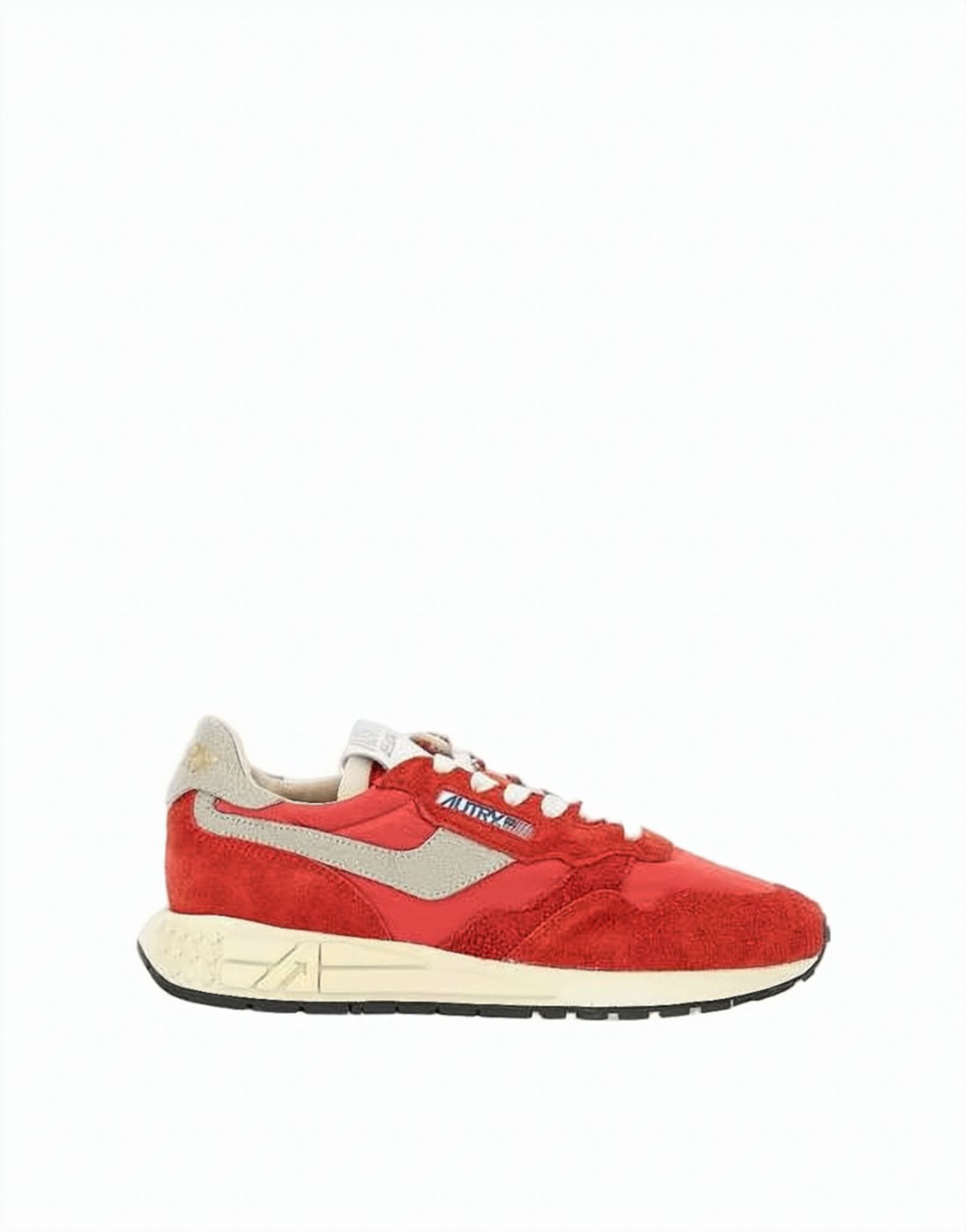 Dynamic Red Suede And Nylon Sneakers