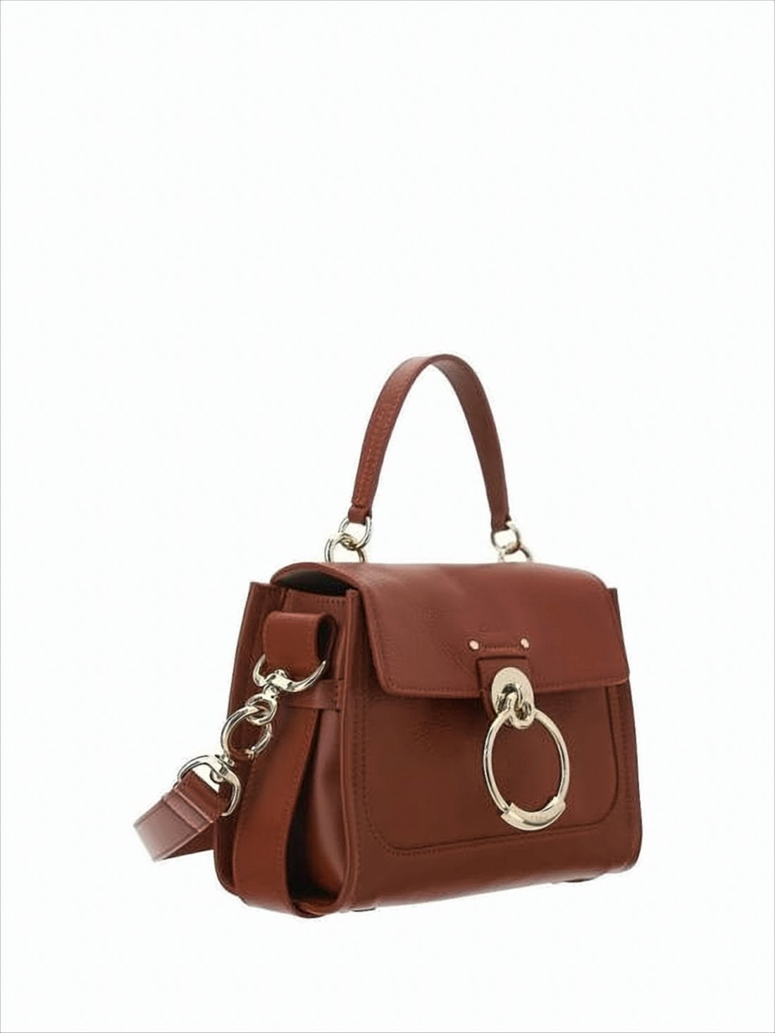 Structured Calf Leather Tote Bag
