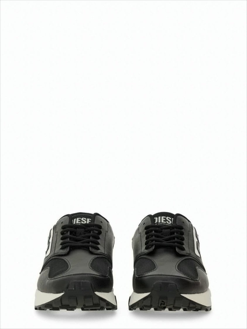 Mesh-Panel Sneakers with Contrast Midsole