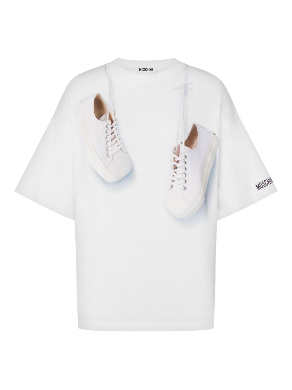 Short-Sleeved Top with Playful 3D Sneaker Design