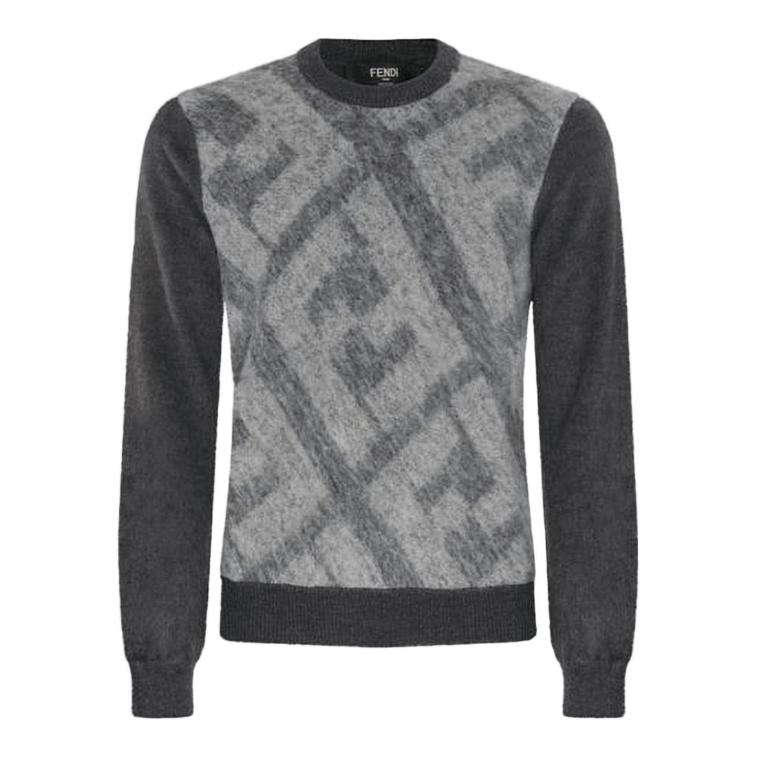 Textured Grey Knit Sweater