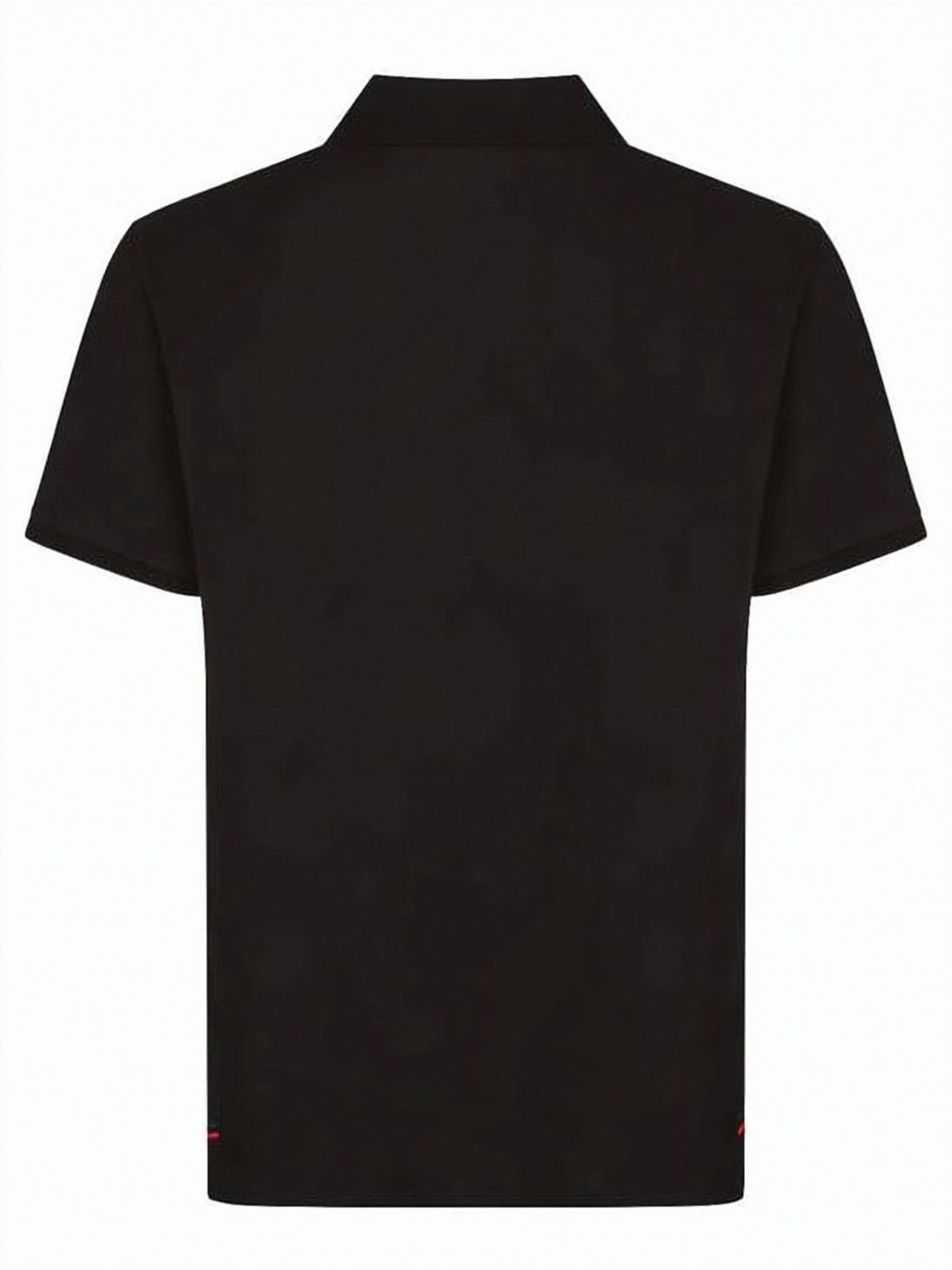 Fitted Black Polo Shirt With Classic Collar