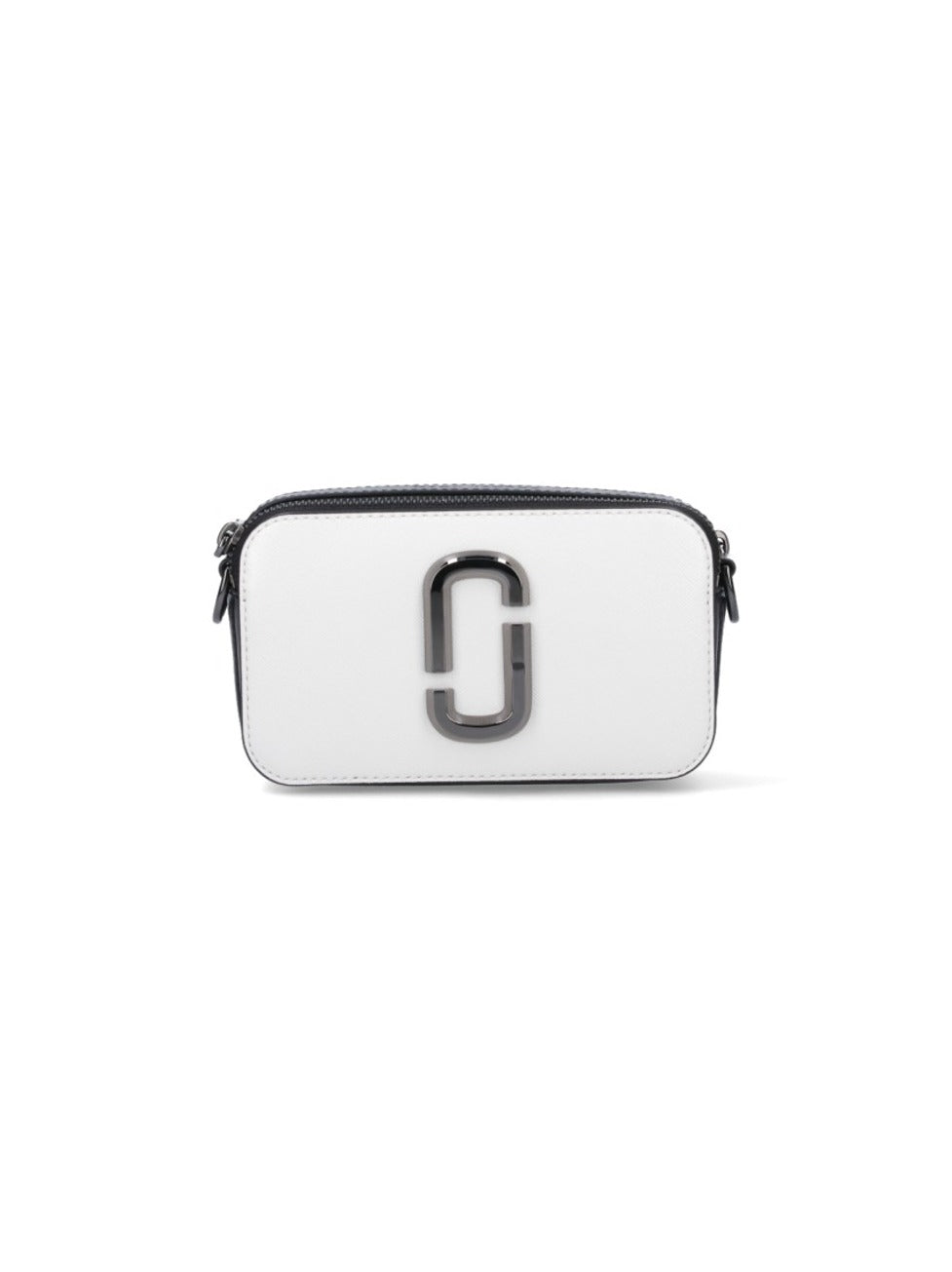 "The Bi-Color Snapshot" Shoulder Bag – White