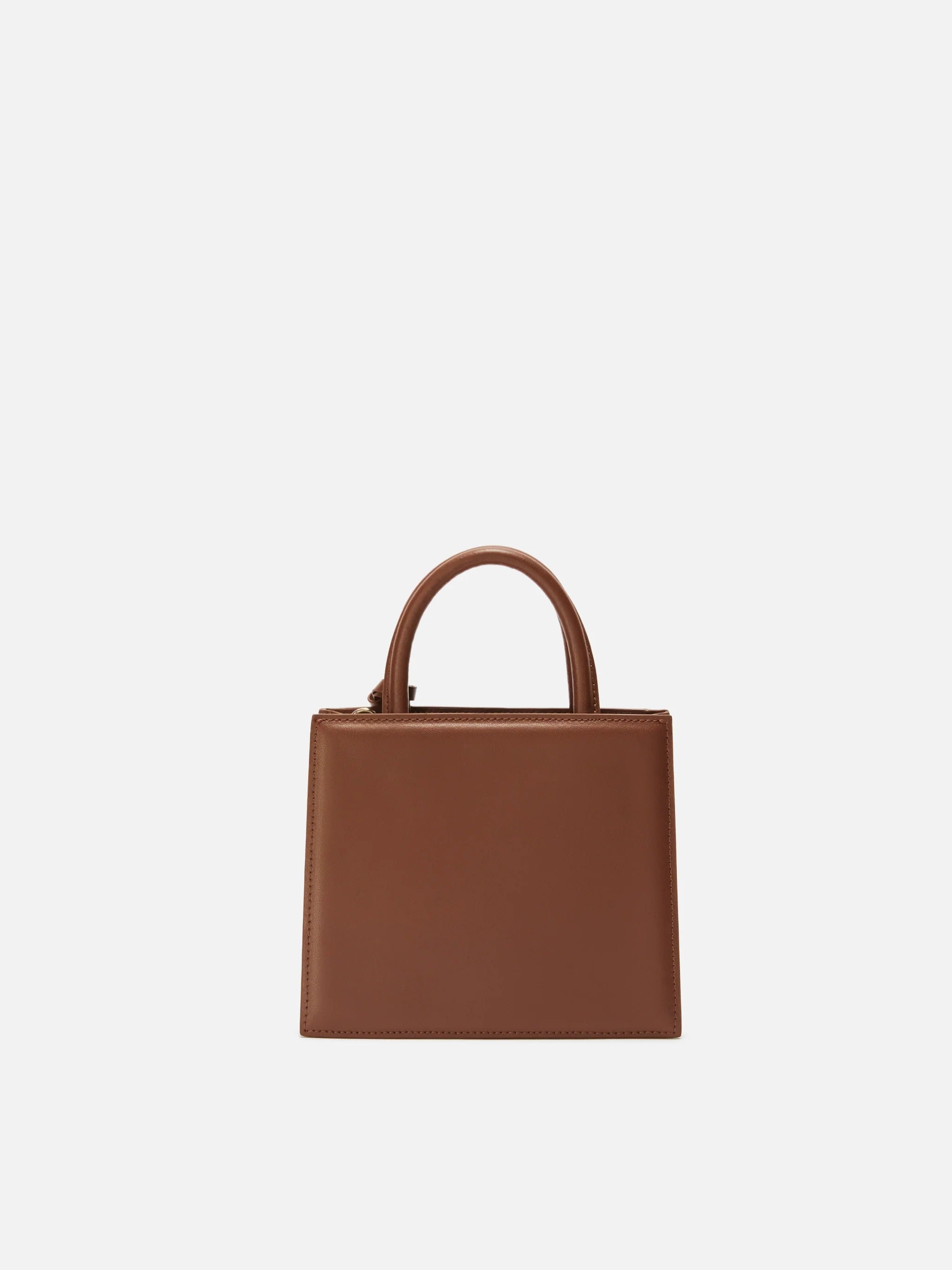 Mini Structured Shop Bag With Detachable Strap