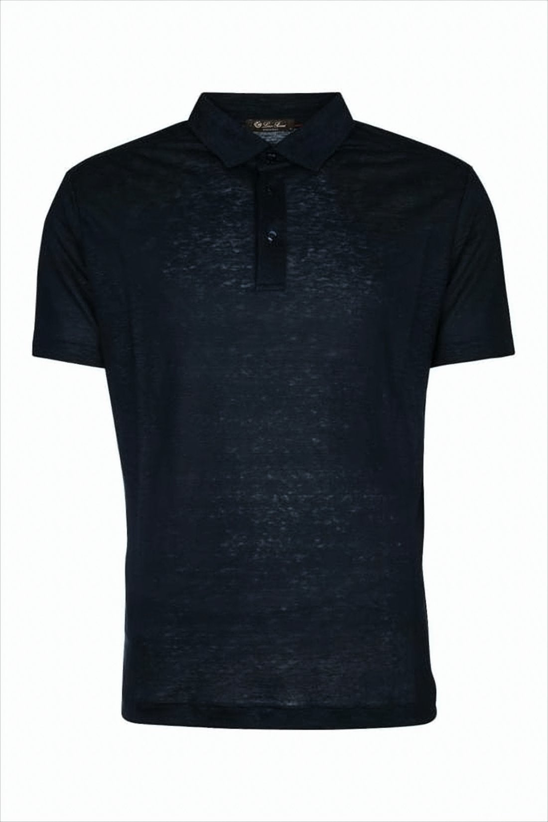 Lightweight Linen Polo Shirt with Classic Collar