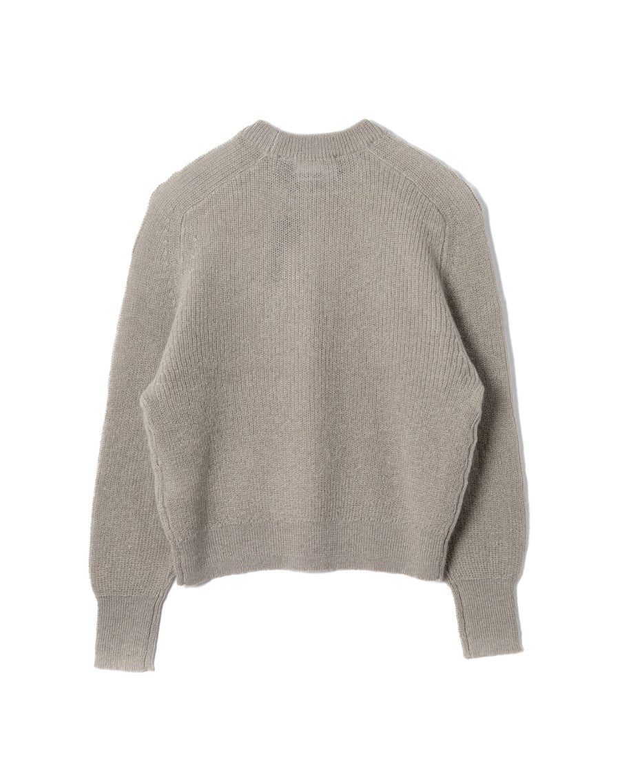 Oversized Knit Jumper With Logo Patch