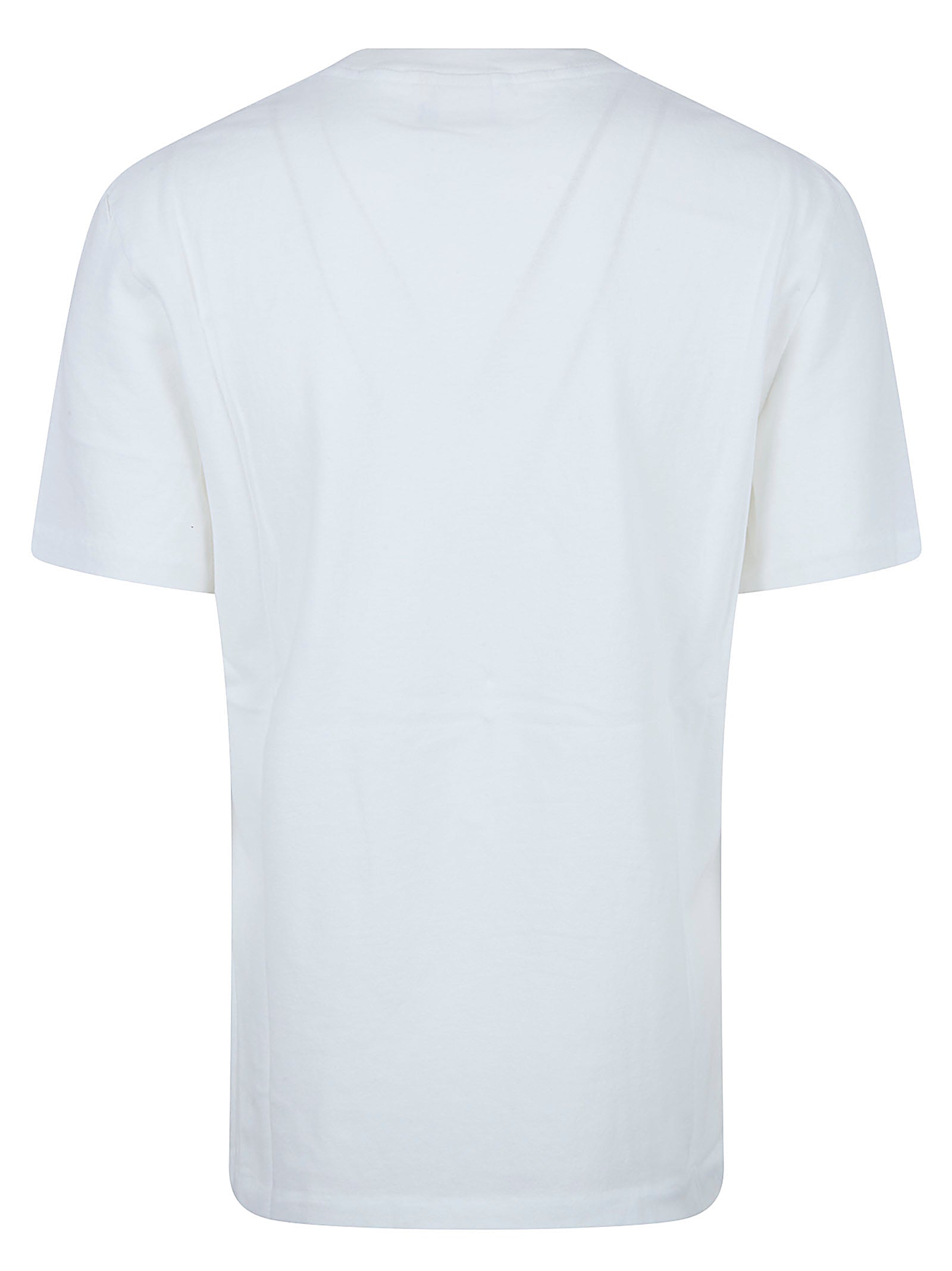 Organic Cotton Crew Neck T-Shirt with Faded Horse Print