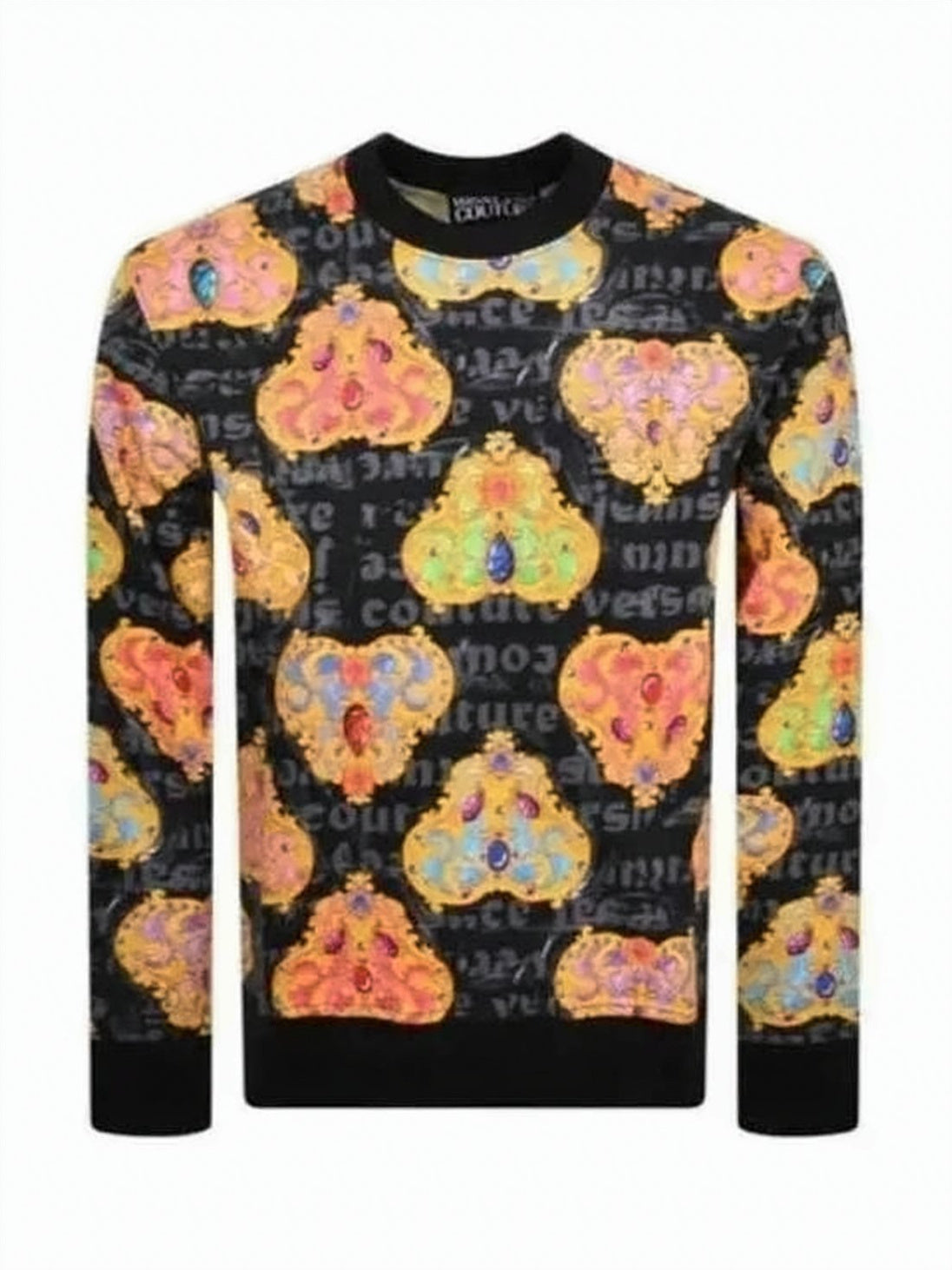 Graphic Long-Sleeve Tee with Patterns